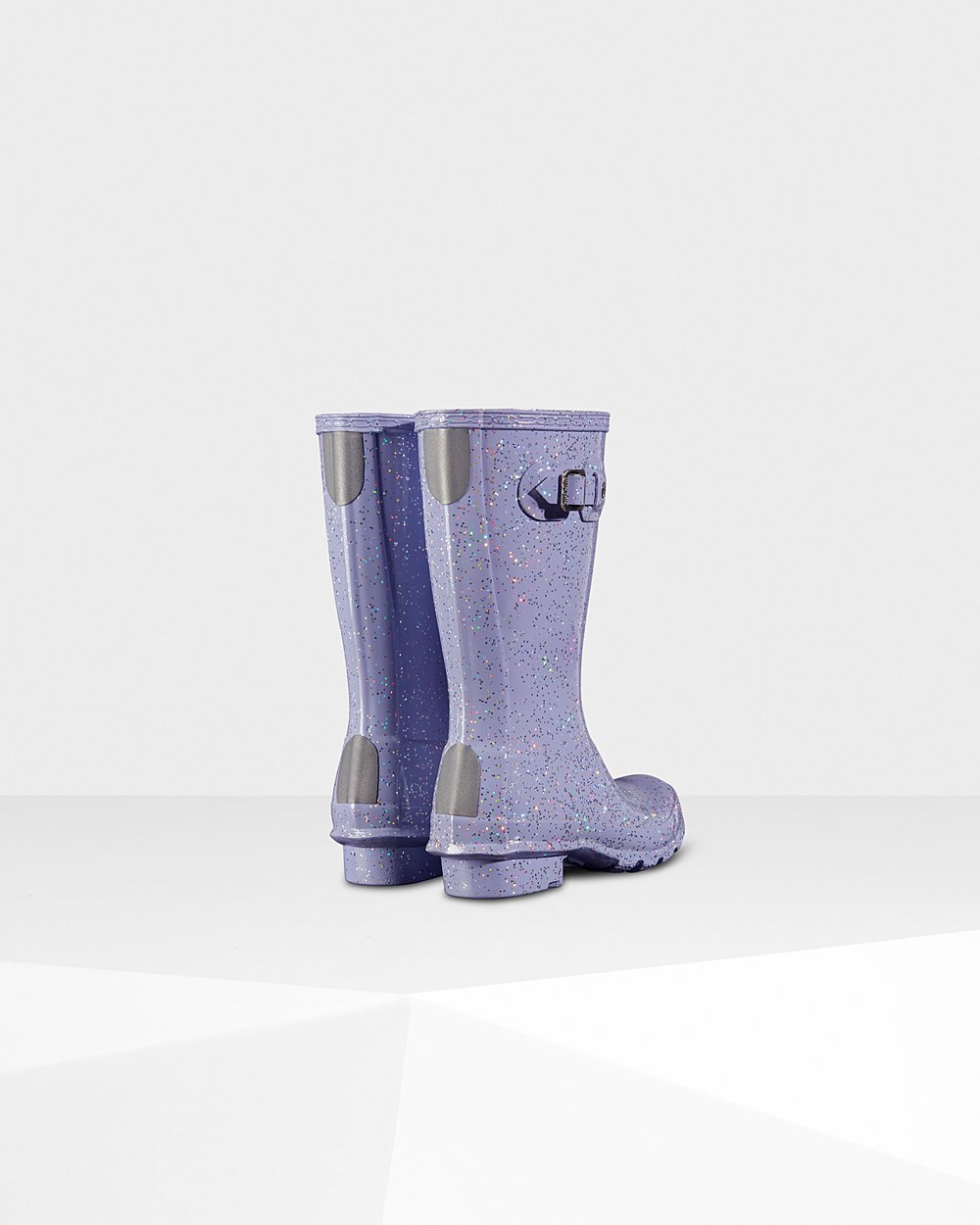 Hunter Original Big Giant Glitter Rain Boots - Discount Kids Purple - HQSJPK564